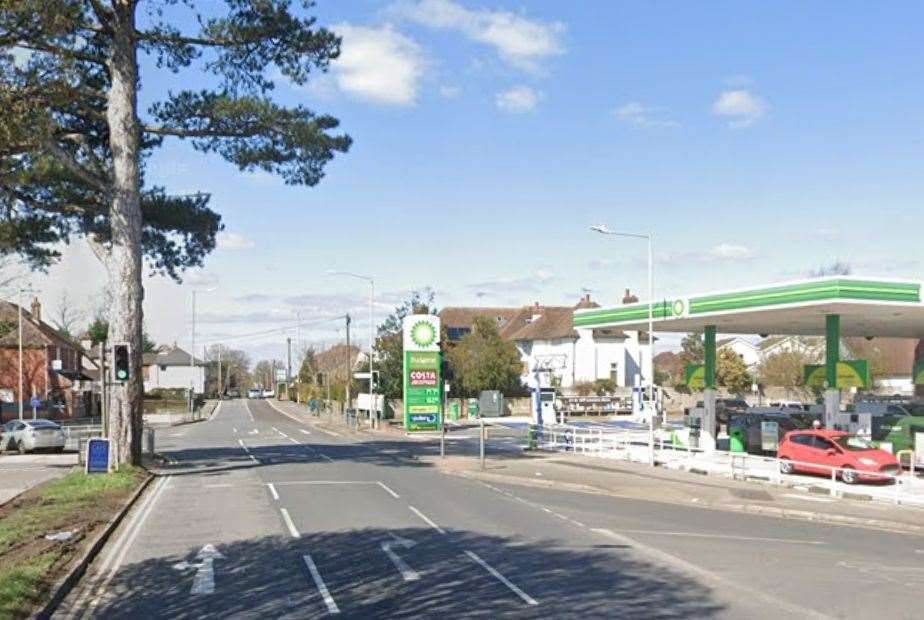 The closure is near Budgens and the BP petrol station on Hythe Road, Ashford