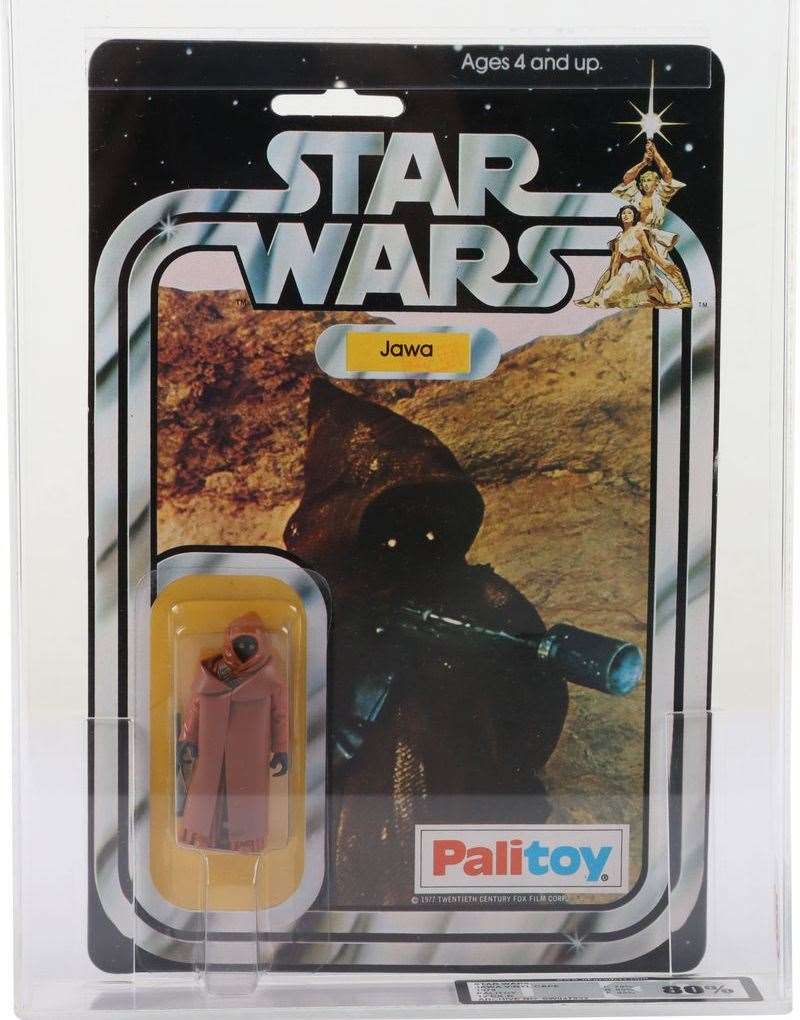 The ultra-rare 1978 Palitoy Star Wars 'vinyl-caped' Java. Photo C&T Auctioneers and Valuers